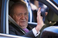 Former Spanish king Juan Carlos, pictured in April 2018, is under investigation in both Switzerland and Spain over illicit funds he allegedly received from Saudi Arabia