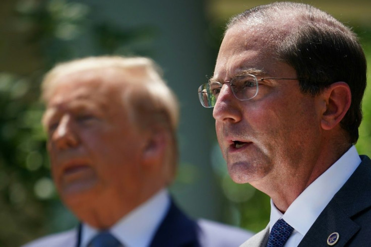 US Secretary of Health and Human Services Alex Azar will lead the upcoming delegation to Taiwan, which Beijing claims and had vowed to one day seize