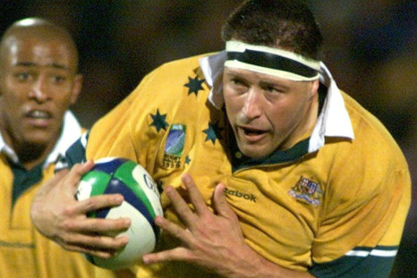Phil Kearns in action during the 1999 Rugby World Cup, which the Wallabies won