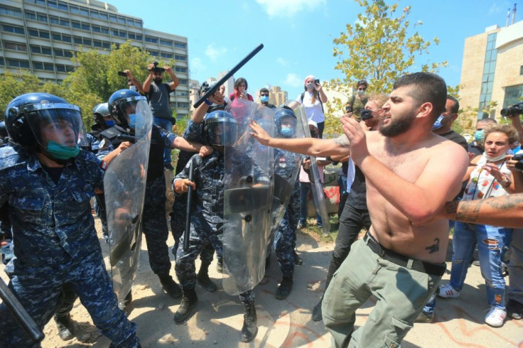 Days before the explosions, on August 4, Lebanese protesters clashed with security forces at the Ministry of Energy during a demonstration against recurrent power cuts