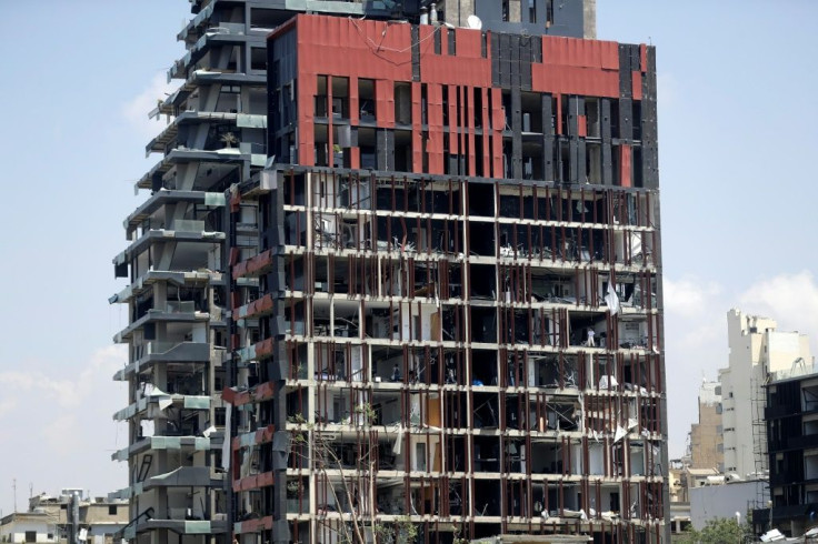 Apartments in high-rise blocks in the city centre were devastated by the blast which hit with the force of an earthquake