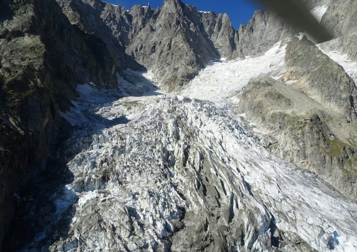 Another section of ice from the Planpincieux glacier threatened to collapse last year