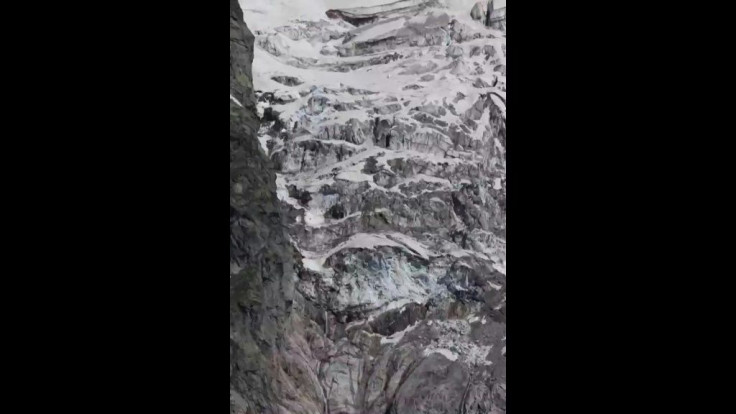 Timelapse of Planpincieux glacier moving