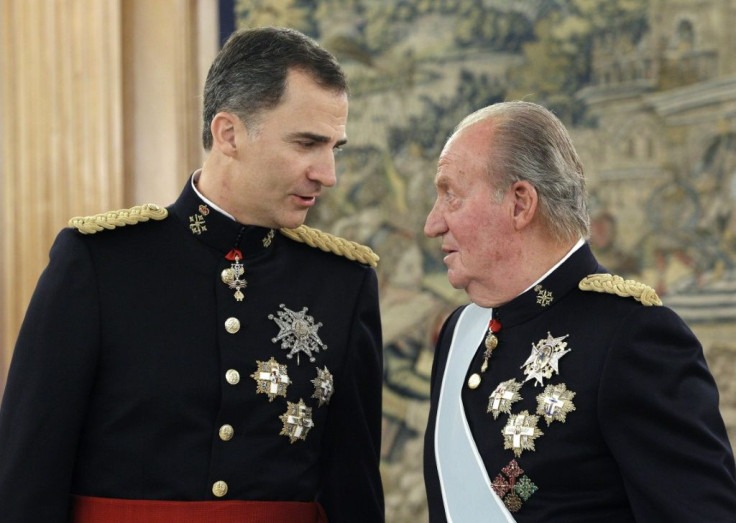 King Felipe VI (left) has struggled to overcome his father's legacy