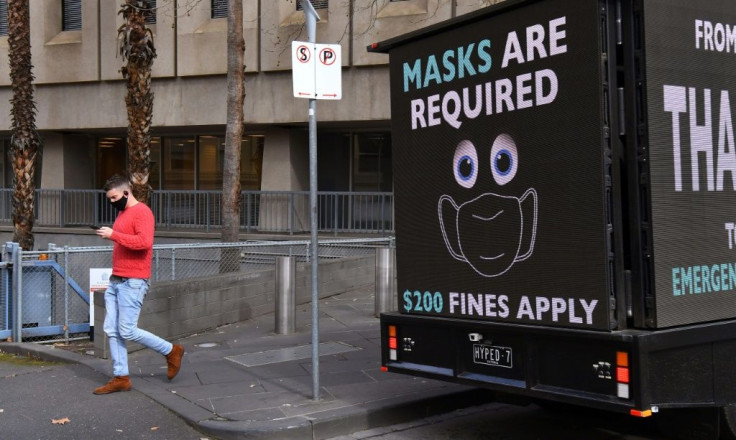 The state of Victoria -- which includes Melbourne -- recorded 450 new virus cases on Friday and has seen record deaths this week, making it Australia's most serious outbreak