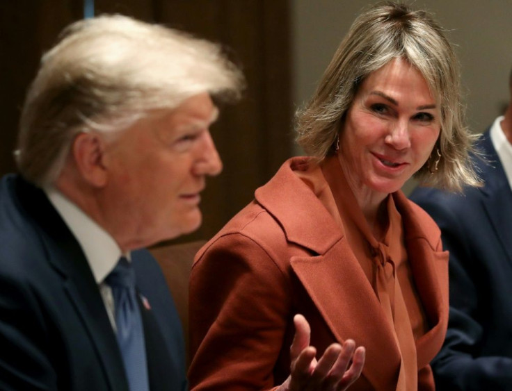 US Ambassador to the UN Kelly Craft and President Donald Trump at the White House in December 2019