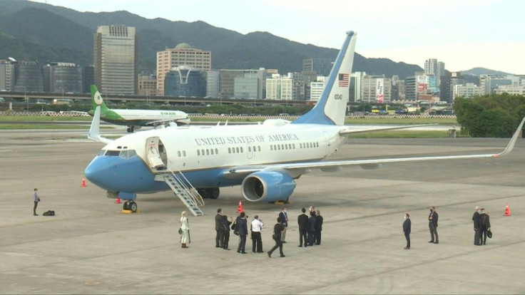 IMAGESA senior member of US President Donald Trump's administration landed in Taiwan on Sunday, the highest-level US visit to the island since Washington switched diplomatic recognition to Beijing in 1979.