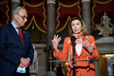 US House Speaker Nancy Pelosi called President Donald Trump's actions 'meager' and US Senate Minority Leader Chuck Schumer said he is trying to destroy the Post Office possibly to slow voting by mail