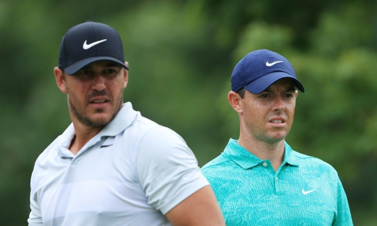 No love lost: Four-time major winners Brooks Koepka (left) and Rory McIlroy