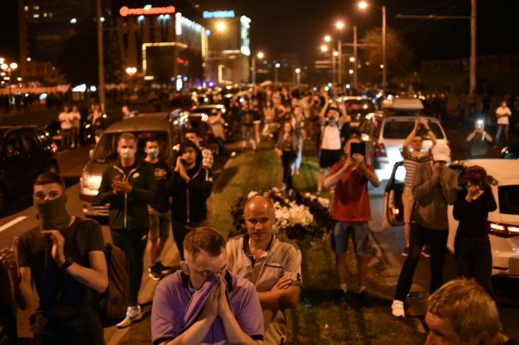 Thousands took to the streets of the capital Minsk Monday night, saying long-ruling strongman Alexander  Lukashenko had stolen the election