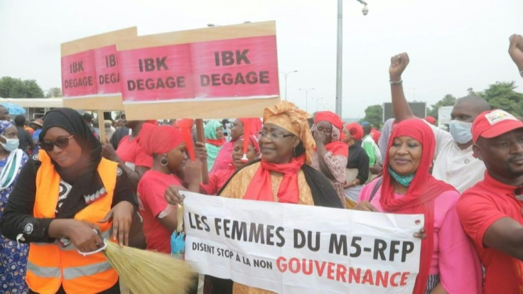IMAGESMalians take to the streets in the capital Bamako, despite rainfall and pleas from mediators to stay home, to demand the resignation of President Ibrahim Boubacar Keita. The gathering marks the first time the June 5 Movement has staged a protest sin