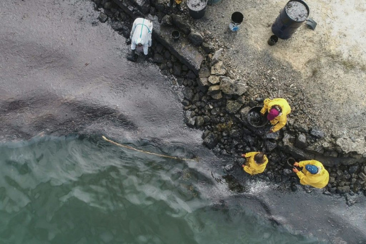 Leaked oil from the MV Wakashio has been seeping into the pristine coral-filled waters of Mauritius