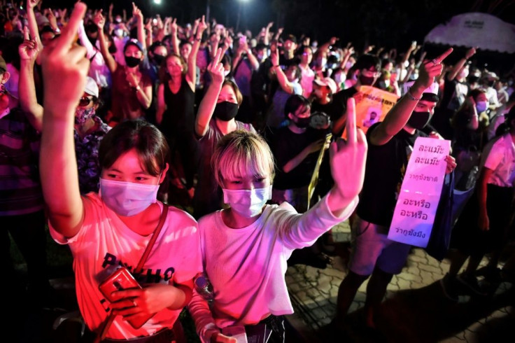 The young protesters are showing little fear of authority