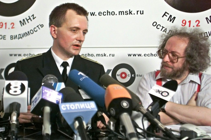 A spokesman for the Russian navy at a press conference on August 15, 2000, days after the sinking of the Kursk submarine with 118 crew onboard