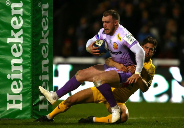 Stuart Hogg's Exeter Chiefs top the table with nine rounds of the regular season to play