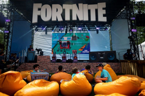 Spectators are seen at the 2019 Fortnite World Cup Finals in New York City in July 2019
