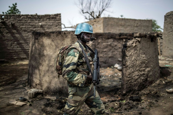 A member of the United Nation's mission in Mali, as UN experts accuse top officials of obstructed a 2015 peace deal