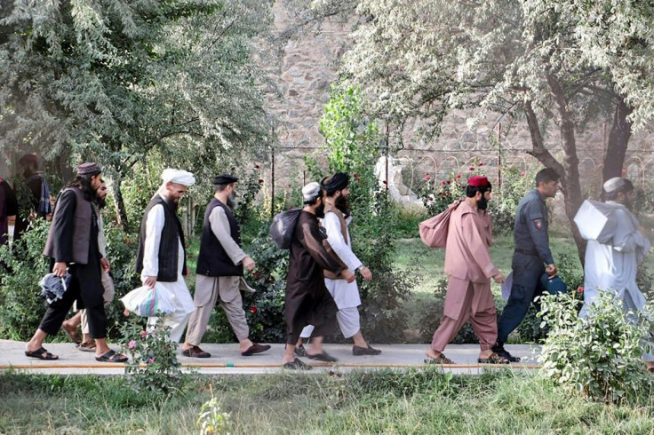 Taliban prisoners are released from jail in Kabul on Thursday