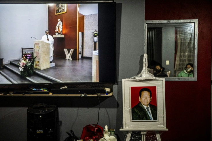 Due to health emergency regulations some Diaz family members were unable to attend the funerals of those tha died of COVID-19 but a virtual mass was held in their honor