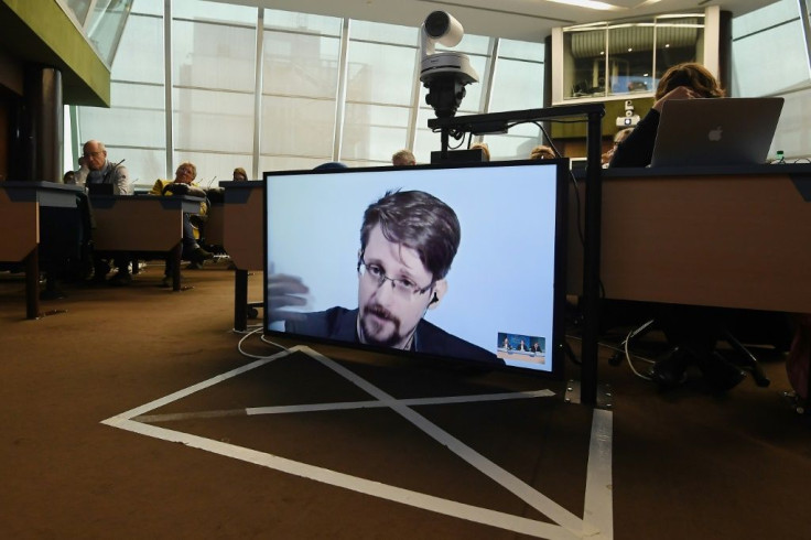 Edward Snowden, shown here speaking via video link during a European meeting on whistleblowers in 2019, has said he would like to return to the United States if he can get a fair trial