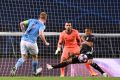 Kevin De Bruyne's goal had brought City back on level terms midway through the second half