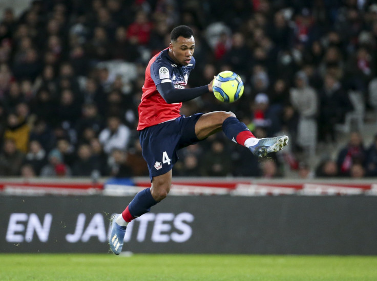 Gabriel dos Santos Magalhaes of Lille during the Ligue 1 match between Lille OSC (LOSC) and Olympique Lyonnais (Lyon, OL)