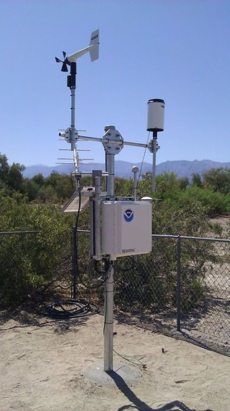 The sensor that recorded a temperature of 130 degrees Fahrenheit (54.4 degrees Celsius) on August 16, 2020 in Death Valley National Park, California