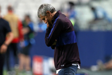 Quique Setien was sacked as Barcelona coach after barely six months in charge
