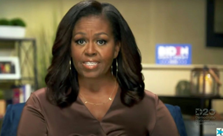 Former first lady Michelle Obama said "Donald Trump is the wrong president for our country"