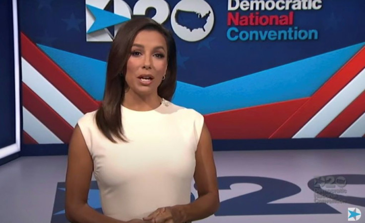 Actress Eva Longoria hosted the first night of the Democratic National Convention
