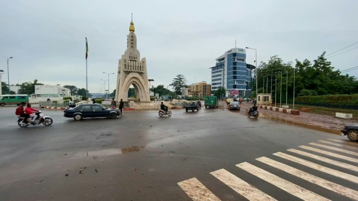 IMAGESMorning traffic on Independence Square, a site of opposition protests in the Malian capital of Bamako, after a military coup which overthrew embattled President Ibrahim Boubacar Keita.