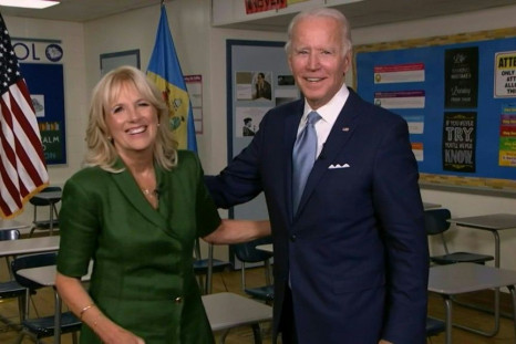 "I know that if we entrust this nation to Joe, he will do for your family what he did for ours: bring us together and make us whole," says former US second lady Jill Biden as she addresses the Democratic National Convention after her husband was formally 