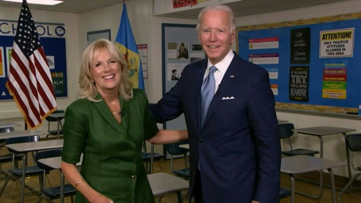 "I know that if we entrust this nation to Joe, he will do for your family what he did for ours: bring us together and make us whole," says former US second lady Jill Biden as she addresses the Democratic National Convention after her husband was formally 