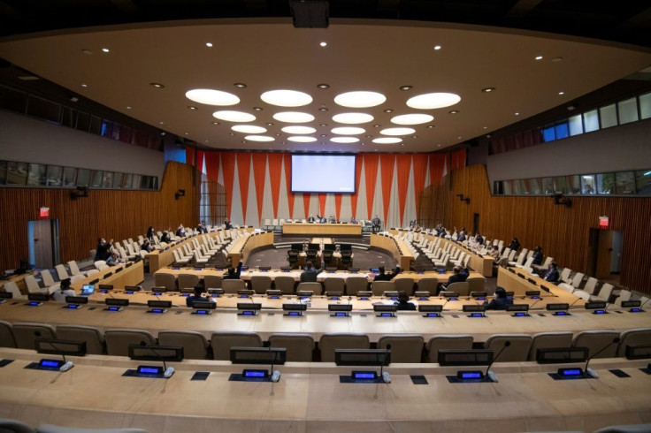 The Security Council (meeting room pictured in a United Nations handout photo released July 2020) enters uncharted territory, as the "snapback" mechanism has never been used before