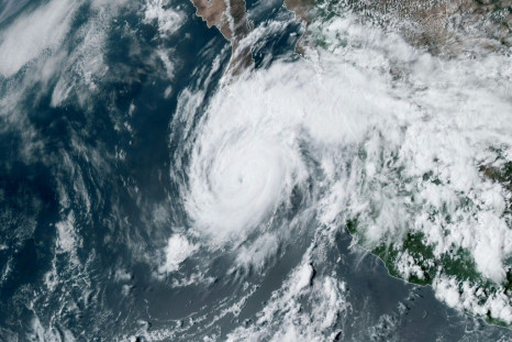 Hurricane Genevieve moves towards the tip of Baja California on August 19, 2020