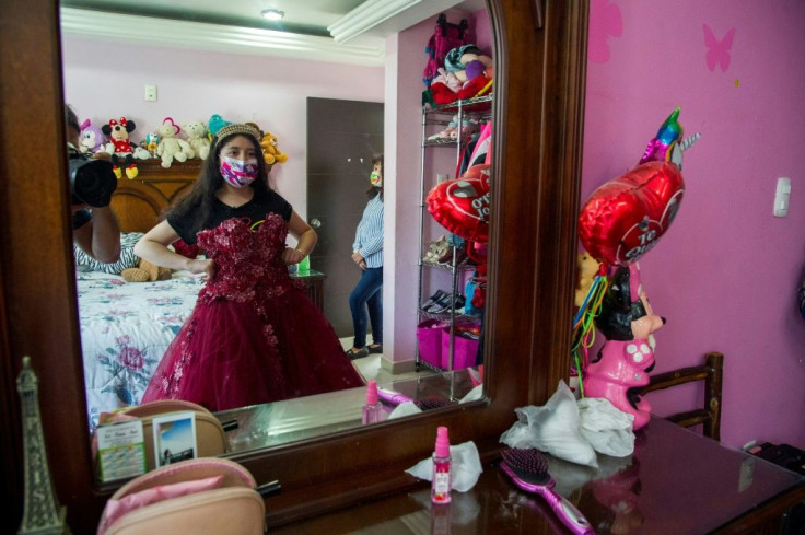 Mexican Erendira Sanchez says she feels a little depressed looking at the dress she was going to wear to her quinceanera and hopes it won't get "ruined" before she gets that opportunity