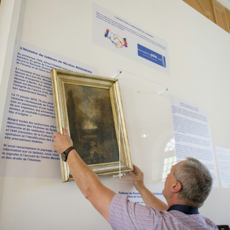 Last year, Peter Forner contacted the French embassy in Berlin, saying he wanted the painting by Nicolas Rousseau to be returned and its owners found