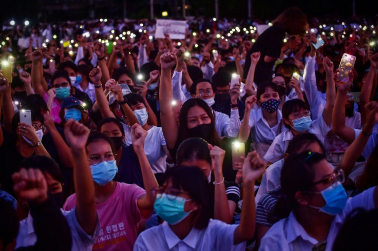 Thailand has seen near-daily rallies for over a month with some 20,000 turning out at the weekend to vent their anger at the military-aligned government and call for discussions about the royal family's role