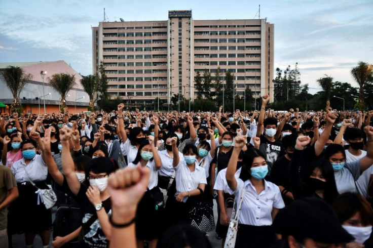 Many of Thailand's high school students have taken up the pro-democracy fight