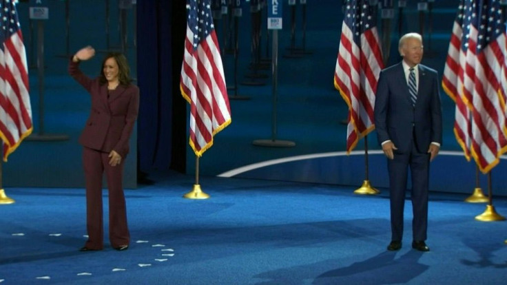 IMAGES AND SOUNDBITESKamala Harris makes history as she accepts the Democratic Party's nomination for vice president in Wilmington, Delaware, becoming the first Black woman to run on a major party's presidential ticket. "I pledge to you that we will act b