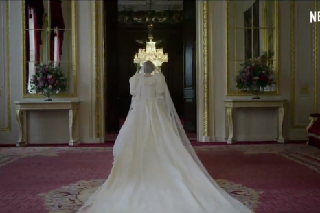 The Crown Princess Diana wedding dress