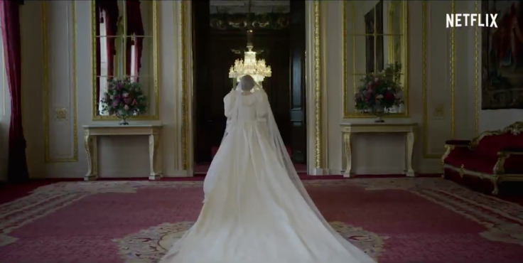 The Crown Princess Diana wedding dress