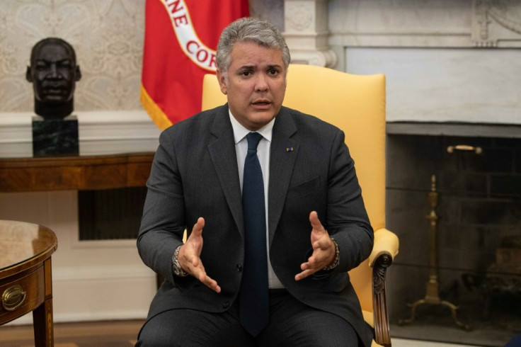 Ivan Duque, the Colombian president, says Venezuela is trying to acquire medium- and long-range missiles from its ally Iran
