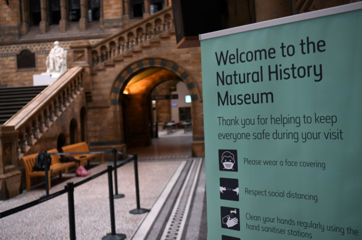 Visitor numbers are limited at London's museums and strict hygiene guidelines are in place