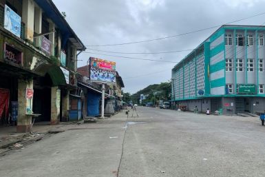 Sittwe's streets were empty, with masked residents encountering barricaded roads as they tried to run errands