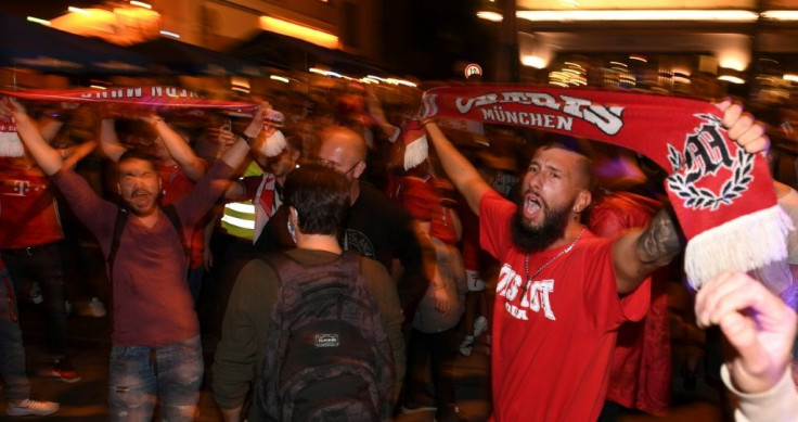 Supporters celebrate in Munich