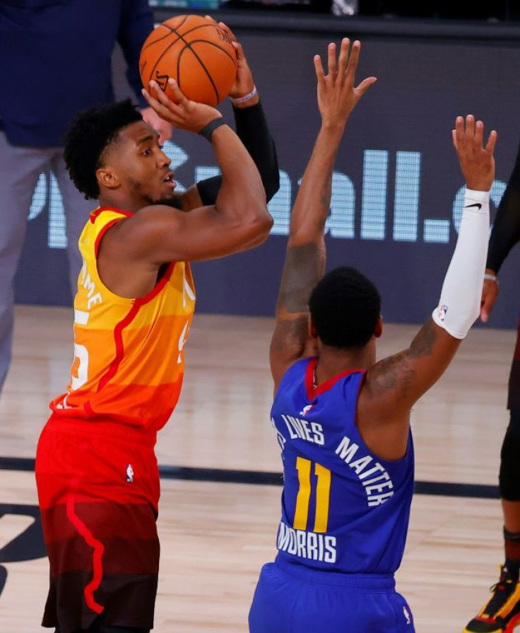 Donovan Mitchell of the Utah Jazz joined Michael Jordan and Allen Iverson as players with multiple 50-point games in a playoff series