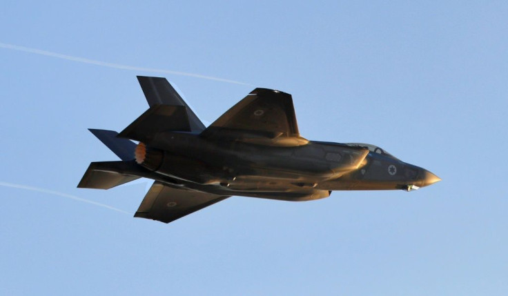 A file photo taken on December 26, 2018 of an Israeli Air Force F-35 Lightning II fighter jet, during a graduation ceremony of Israeli air force pilots at the Hatzerim Air Force base in Israel's Negev desert