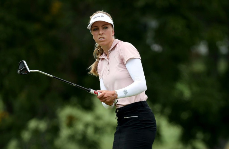 Major fairytale: Sophia Popov of Germany was caddying just three weeks ago