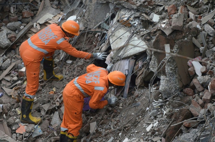 Three disaster response teams worked through the night searching for survivors